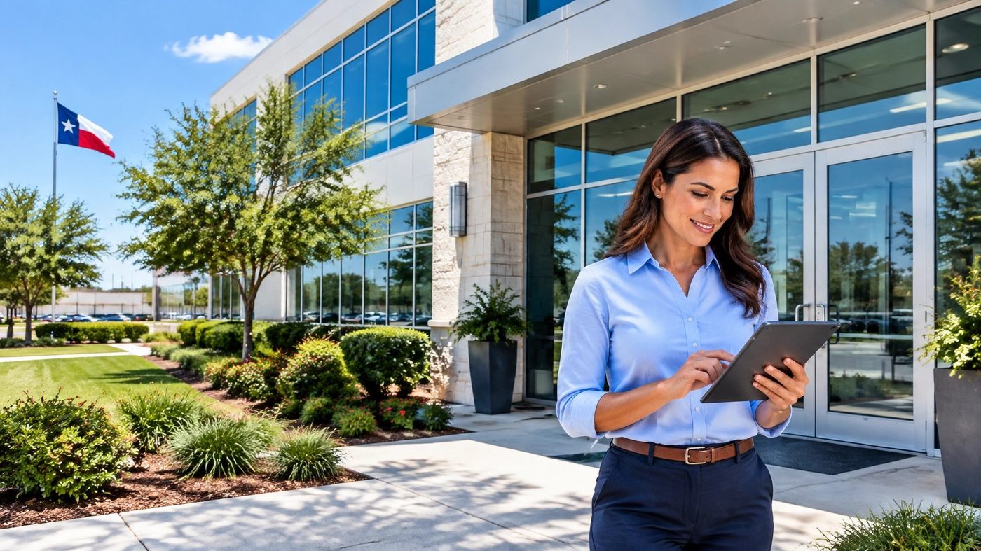 Property management and well-maintained commercial building
