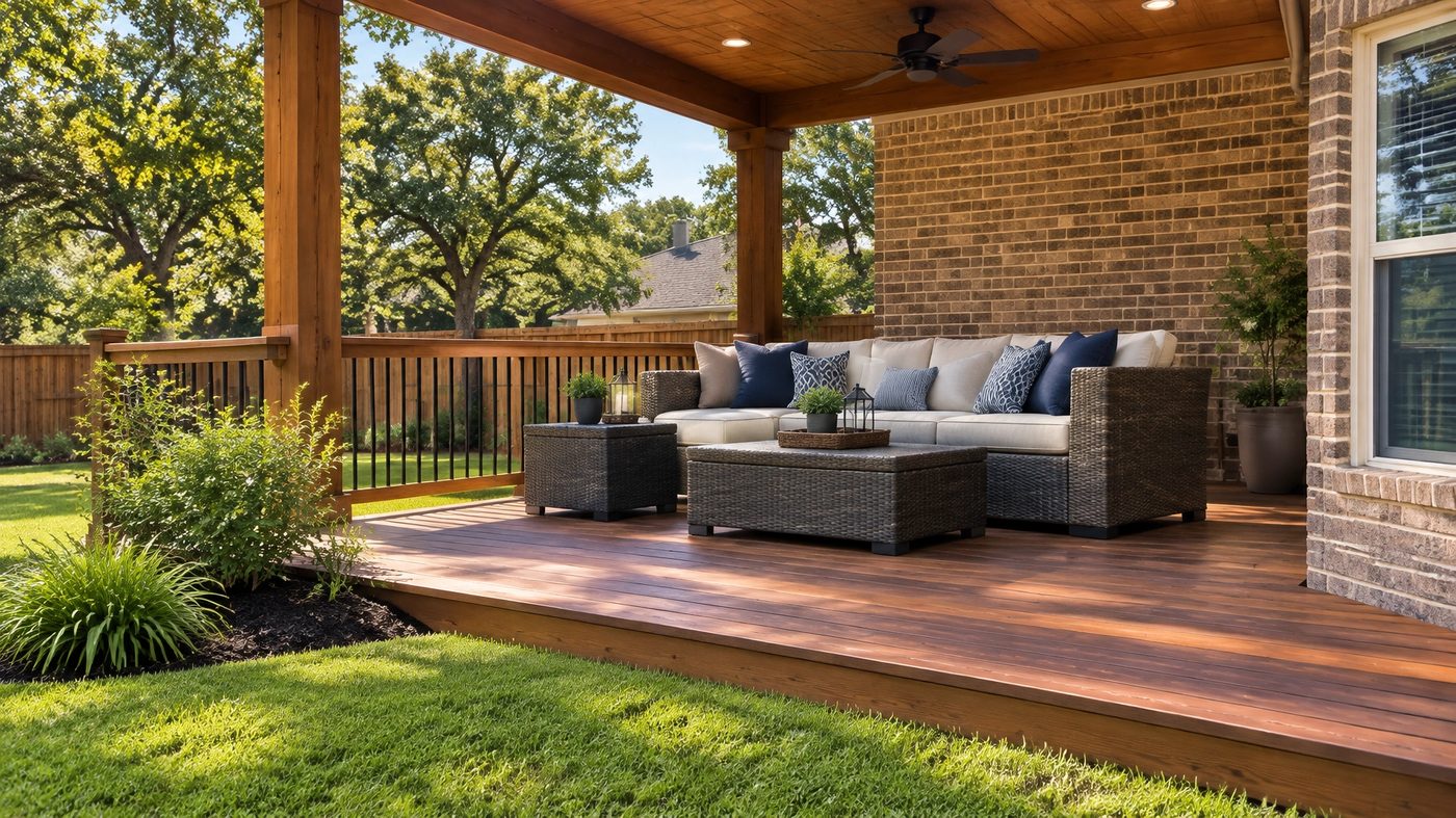 Wooden pergola